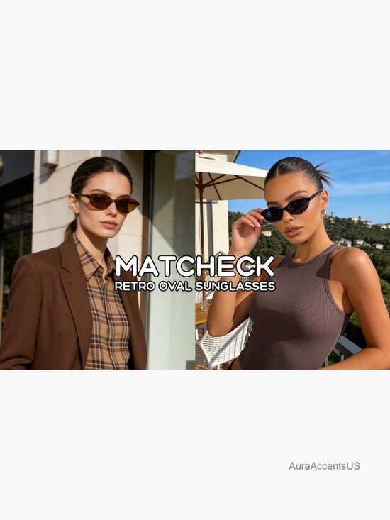 Retro Oval Sunglasses Cateye Y2K Bulk 40 Pack Lightweight Narrow Shades main image 4